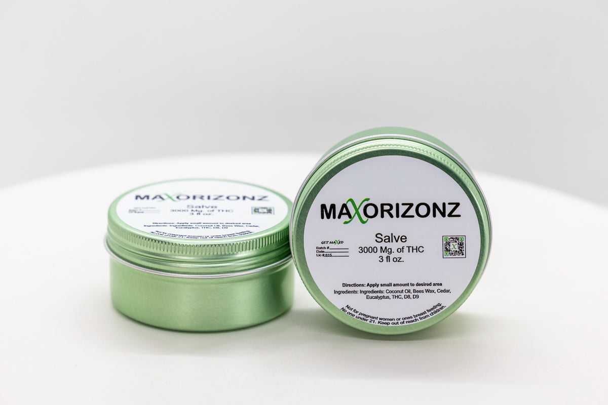 Maxorizonz Delta 8 + Delta 9 THC Pain Relief Salve (1000mg)