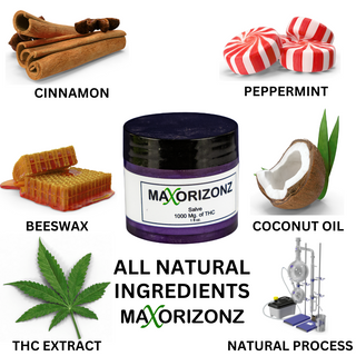 Maxorizonz Delta 8 + Delta 9 THC Pain Relief Salve (1000mg)