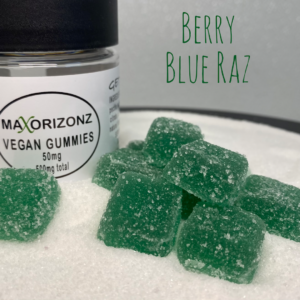 Berry Blue Raz Delta 8 & Delta 9 THC Gummies
